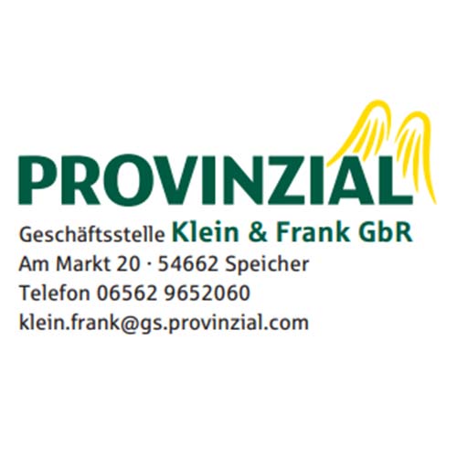 Gymnasium Speicher Sponsor Provinzial Klein Frank GbR