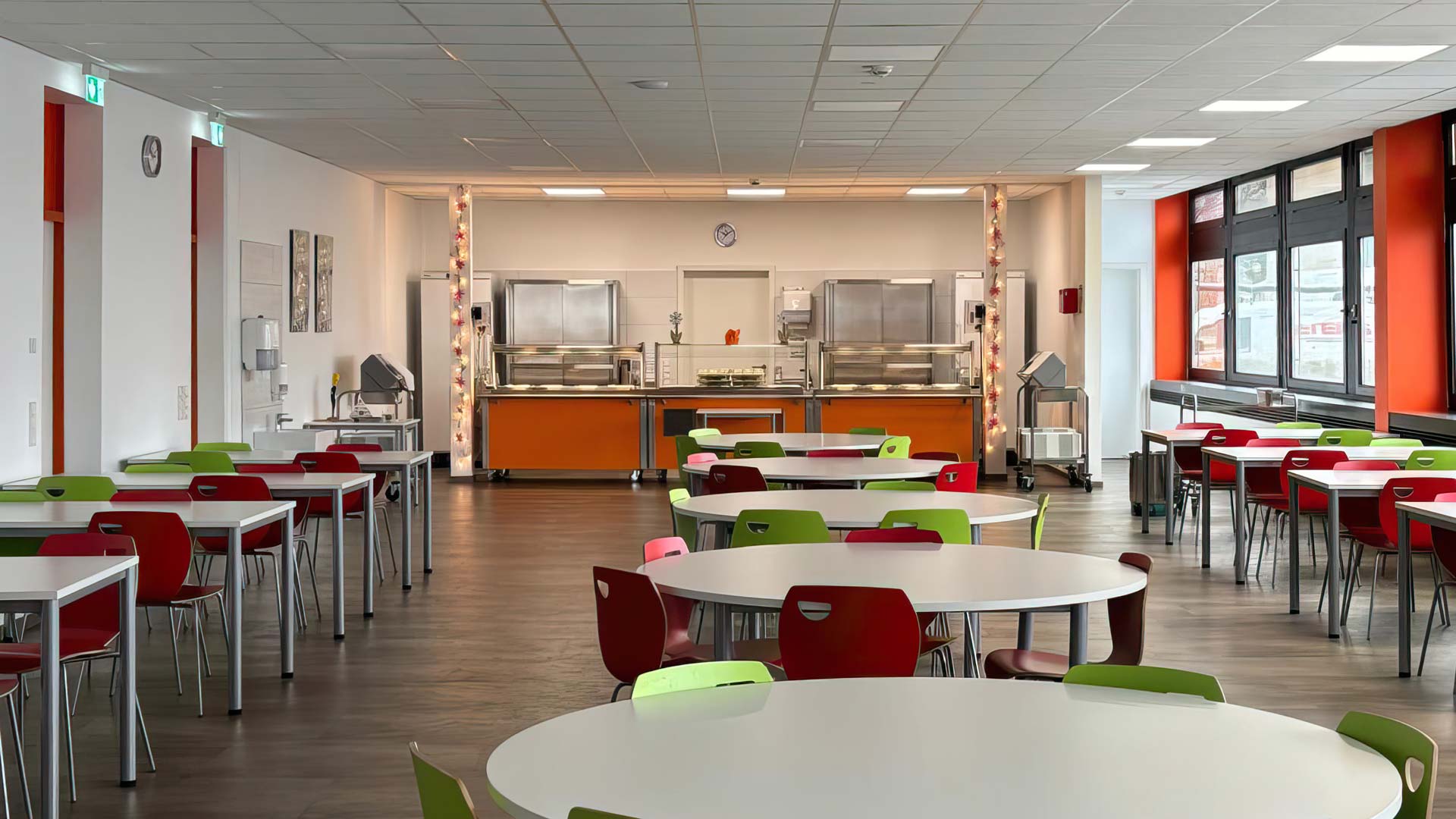 Die Mensa im Gymnasium Speicher für tägliches frisches Essen